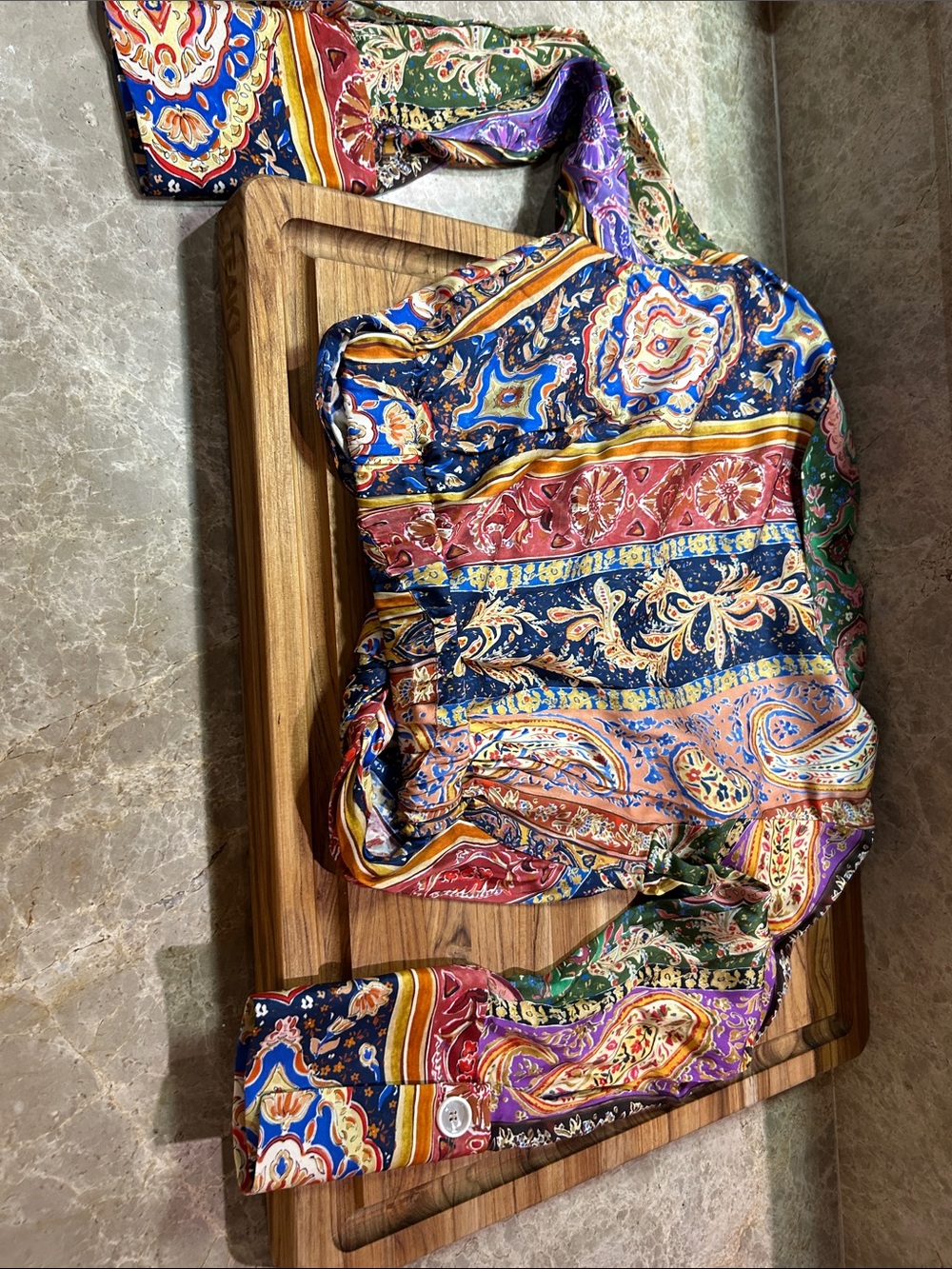 Zara Bohemian Paisley Print Women’s Blouse -Multicolor NWOT. Purchased in Madrid